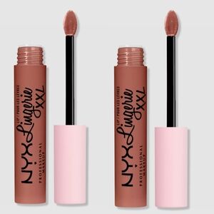 NYX Lip Lingerie XXL 2pk Matte Lipsticks in Candela Babe